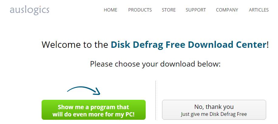 Phần mềm chống phân mảnh ổ cứng Auslogics Disk Defrag