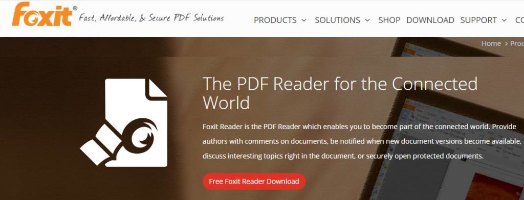 Phần mềm xem file PDF Foxit Reader