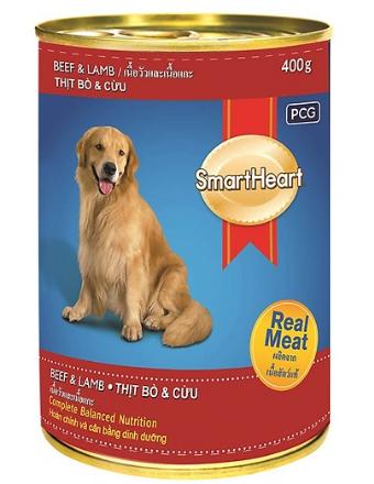 Thức ăn cho chó mẹ hãng SmartHeart túi 400g vị thịt bò và thịt cừu